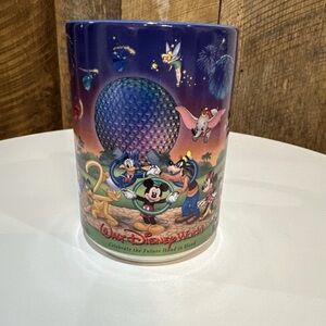 Vintage Walt Disney World Year 2000 Coffee Mug Celebrate the Future Hand in Hand